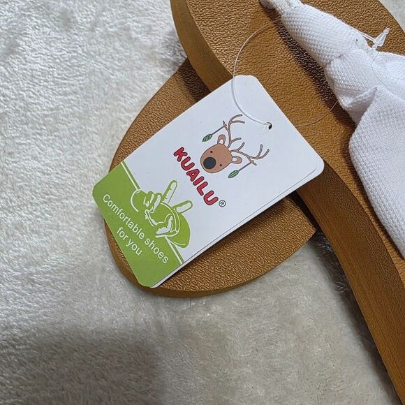 Kuailu Women's Flip Flops Arch Support Size 6 Comfortable Summer Sandals NWT - Picture 3 of 6